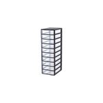 Tour de rangement 10 tiroirs en plastique orgamix