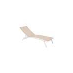 Transat bonao coloris lin et blanc hespride l. 171 cm