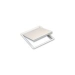 Trappe de visite acier laqué blanc 40 x 40 cm placo ; Trappe de visite acier laqué blanc 40 x 40 cm placo ;