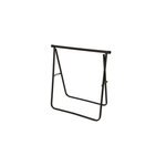 Trteau pliant en mtal poxy cqfd slide noir h. 76 cm