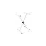 Trteau pliant multifonction en acier poxy cqfd campus blanc h. 38  95 cm