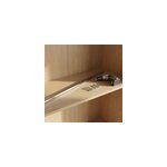 Tringle de penderie ronde m�tal chrom� �2, 5 x 100 cm