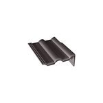 Tuile de rive universelle droite double romane noir Tuile de rive universelle droite double romane noir