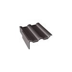 Tuile de rive universelle gauche double romane noir Tuile de rive universelle gauche double romane noir