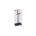 Valet avec vide poche 5five h. 114, 3 cm mtal noir et bambou