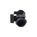 Vanne d arr�t 3 voies � visser noir pour piscine