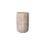 Vase haut pumpkin terre cuite marron h. 45 cm deroma