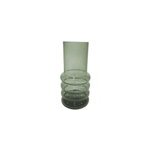 Vase en verre lilea ornami l. 15 x h. 30 cm vert