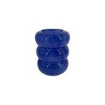 Vase en verre opaque fome boule bleu 16 x h. 23 cm ornami