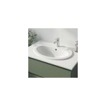 Vasque � encastrer c�ramique goodhome turso blanc nf