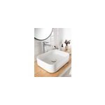 Vasque � poser rectangulaire en r�sine blanc tekapo goodhome