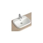Vasque semi - encastrée rectangulaire céramique blanc carla Vasque semi - encastrée rectangulaire céramique blanc carla