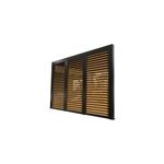 Ventelles aluminium mobiles pour pergola bioclimatique 219 x 340 cm