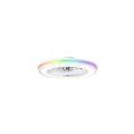 Ventilateur de plafond avec �clairage led rgb blanc �. 46 cm seynave sergio