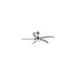 Ventilateur de plafond avec clairage goodhome hanki coloris argent pour pice de 25 m . 132 cm