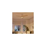 Ventilateur de plafond szilard led intégrée ip20 2200lm l. 132xh. 38, 2cm bois et blanc goodhome Ventilateur de plafond szilard led intégrée ip20 2200lm l. 132xh. 38, 2cm bois et blanc goodhome