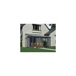 Vranda adosse canopia sanremo 3. 67 x 4. 25m gris anthracite