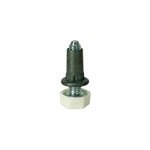 Vrin 6 pans blanc m6 h. 30 mm x  8 mm