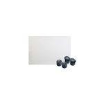 Verre synth�tique avec supports de fixation gris ral7016 pour garde - corps kordo