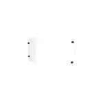 Verre synthtique + supports garde - corps prestio ral 7016 kordo