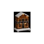 Village de nol petit chalet l. 30, 5 cm