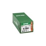 Vis � bois t�te frais�e spax wirox torx 6 x 120 mm filetage partiel - 100 pi�ces