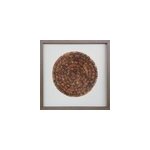 Vitrine dcorative plumes rousses l. 60 x l. 60 cm