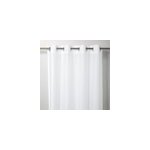 Voilage tamisant  oeillets effet tiss kymbe blanc l. 260 x l. 140cm goodhome