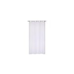 Voilage  illets tamine effet fils coups blanc l. 240 x l. 140cm dylrev