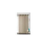 Voilage  illets lin et de polyester veronica l. 145 x h. 260 cm beige
