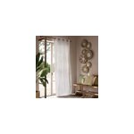 Voilage tamisant � illets effet lin yena blanc l. 260 x l. 140cm goodhome