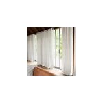 Voilage tamisant � illets motifs pois bundi blanc cass� l. 260 x l. 140cm goodhome