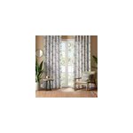 Voilage tamisant  oeillets feuilles d'eucalyptus l. 240 x l. 140cm