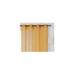 Voilage vronica l. 140 x h. 240 cm jaune ambre