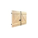 Volet battant bois naturel fortia - l. 90 x h. 105 cm - 2 vantaux