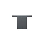 Volet coulissant aluminium anthracite fortia - l. 100 x h. 135 cm - 2 vantaux