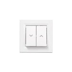 Commande volet roulant 2 boutons complet schneider electric asfora blanc