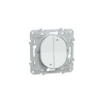 Commande volet roulant 2 boutons schneider electric ovalis blanc