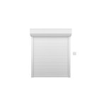 Volet roulant blanc �lectrique en aluminium h130 x l. 120 cm