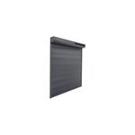 Volet roulant solaire aluminium anthracite - ouverture motorisée - fortia - l. 80 x h. 205 cm Volet roulant solaire aluminium anthracite - ouverture motorisée - fortia - l. 80 x h. 205 cm