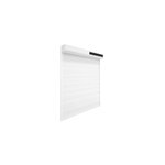 Volet roulant solaire aluminium blanc - ouverture motorisée - fortia - l. 100 x h. 135 cm Volet roulant solaire aluminium blanc - ouverture motorisée - fortia - l. 100 x h. 135 cm