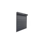 Volet roulant solaire aluminium anthracite - ouverture motorisée - fortia - l. 120 x h. 215 cm Volet roulant solaire aluminium anthracite - ouverture motorisée - fortia - l. 120 x h. 215 cm