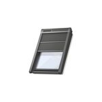 Volet roulant souple pour fen�tre de toit, gris anthracite, � �nergie solaire, l. 114 x h. 118 cm, velux ...