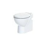 Wc broyeur avec abattant sortie horizontale et verticale sanicompact leader sfa