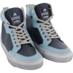 Baskets femme helstons maya armalith gris bleu ciel Baskets femme helstons maya armalith gris bleu ciel