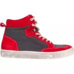 Baskets femme helstons maya rouge gris Baskets femme helstons maya rouge gris