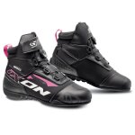 Baskets femme ixon ranker waterproof lady noir blanc fuchsia
