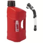 Bidon d'essence avec tuyau de remplissage polisport prooctane 10l