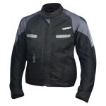 Blouson airbag helite vented noir gris bleuté Blouson airbag helite vented noir gris bleuté