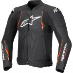 Blouson alpinestars dusk airflow noir rouge fluo